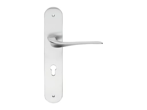 WIND - Brass door handle on back plate _ LINEA CALI'